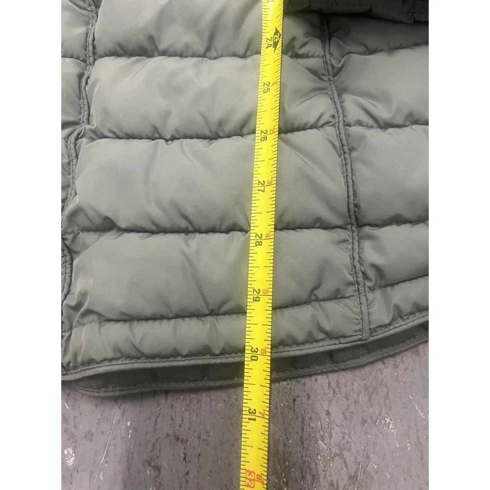 Michael Kors Puffer Jacket Women's Small Gray Ultra Lightweight Full Zip Outdoor